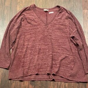Terra & Sky Women’s V-Neck Sweater